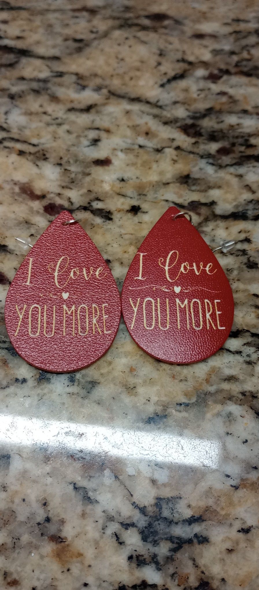 I Love You More earrings