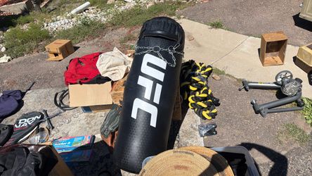 Punching bag with rope