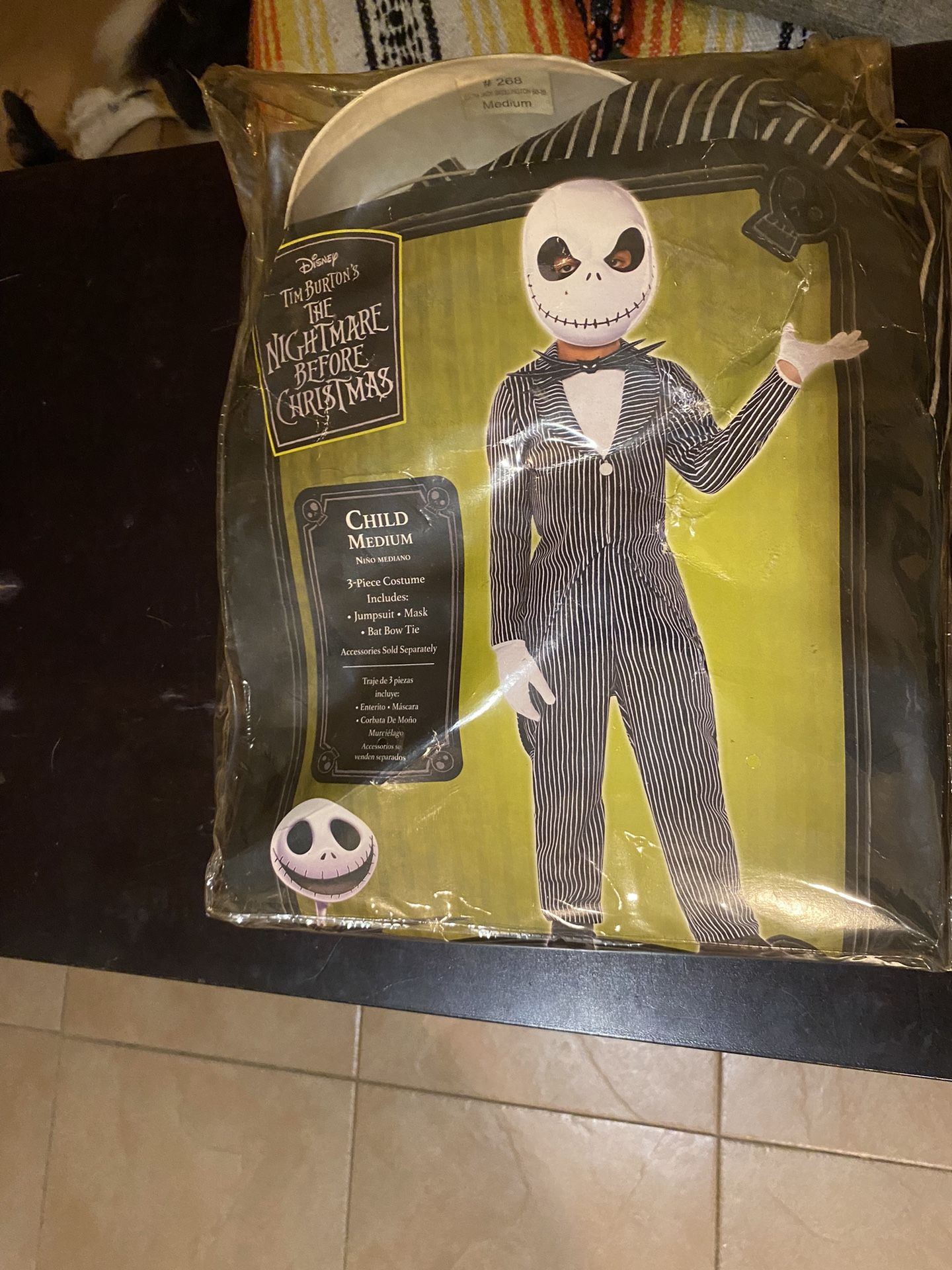 Jack Skellington Halloween Costume Child Size