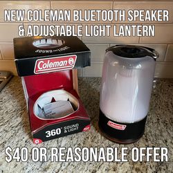 New Coleman 360 Bluetooth Speaker & Light Lantern