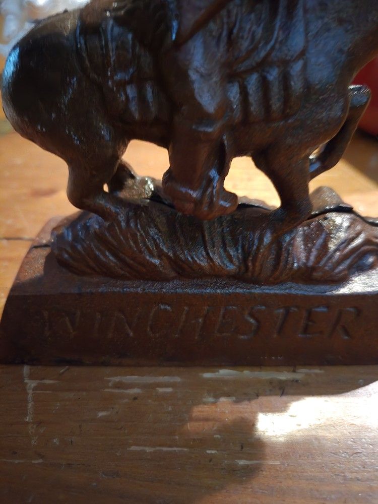 Cast Iron Winchester Arms Advertising Piece 