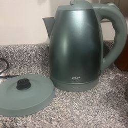 Electric Kettle - Rapid Boil, Sleek Design, and Safety Features - Great for Quick and Easy, Stainless Steel Sage, 1.7 Liters