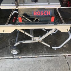 Bosch  Table Saw w/wheel Stand 