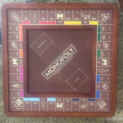 Monopoly Luxury Wood and Leather Board Game