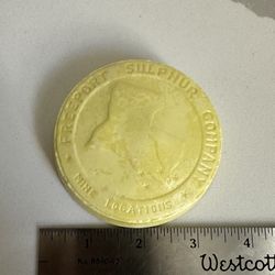 Vintage Freeport Sulphur Company Paperweight 