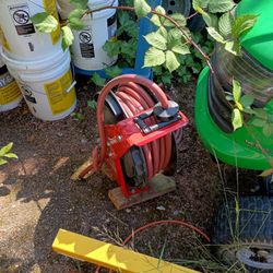 Air Compressor Hose And Reel 80ft.