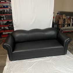 Black Leather Sofa