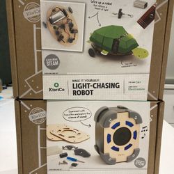 KiwiCo Light-Up Speaker & Light-Chasing Robot build it yourself for ages: 12+ & 14+ (two Items for $40)