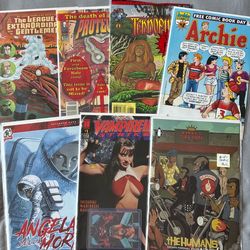 Comic Book Bundle (No Marvel Or DC): Four #1s 2 Sealed 1 Variant 1 Cosplay Lot