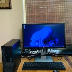 Desktop Setup w/ 22” Monitor, 256GB SSD + 500GB HD, Intel i5 @ 3.40GHz, Windows 11, MS Office 2024