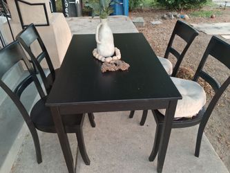 BLACK DINING SET