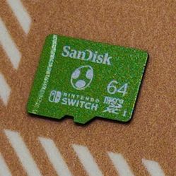 SanDisk 64GB Micro SD Card For Nintendo Switch & Lite YOSHI Tested/Works H188