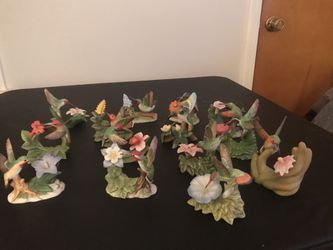 14 Pieces Hummingbird Collection plus one Hummingbird