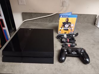 Sony Playstation 4 (PS4) Console, 500GB, W/Wireless Controller, Cables, Game Tested, Working