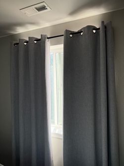Grey curtains