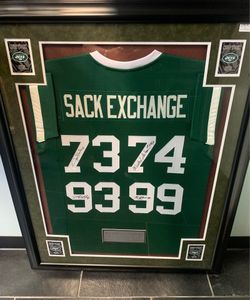 Huge (44” Tall) NY Jets Signed Collectible “Sack Exchange”