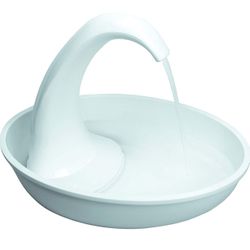Pioneer Pet Swan Pet Drinking Fountain for Cats and Dogs - 80oz Capacity