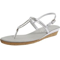 Onex Cabo Silver Sandal - Size 7