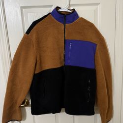 MNML Color Block Zip Up Jacket