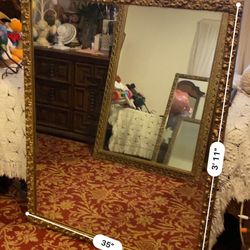 Big Vintage Mirror (more Square Shaped) 
