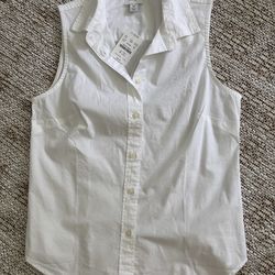 Sleeveless Button up shirt