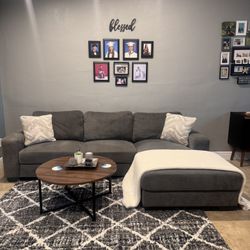 Grey Sectional Couch with Chaise - FREE DELIVERY