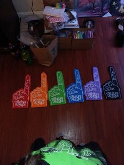 Multi Colored Foam Fingers