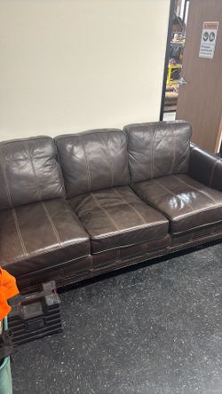 Leather sofa