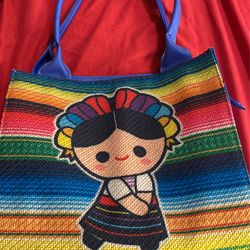 Blue Mexican Style Purse