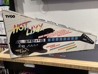 TYCO HOT LIXX Electronic Electric Toy Guitar 1989 Model 1270 Pre-programmed