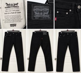 Levi’s 511 Slim Fit Black Jeans – Men’s Size 31x30