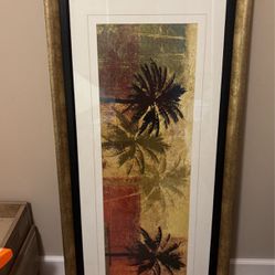 Oceanview Palm Tree Pic Frame