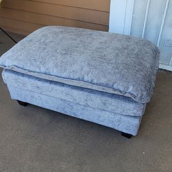 Cloud Sofa Ottoman Only, Modern Sectional Couch, For Living Room Bedroom And Apartment, Comfy Double Layer Upholstered Seat Cushion, Breathable Chenil