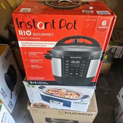 Brand New Instapot Rio Gourmet Multi-cooker 6 Quart