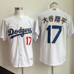 Ohtani Kanji Open Day White Gold Men Jersey 