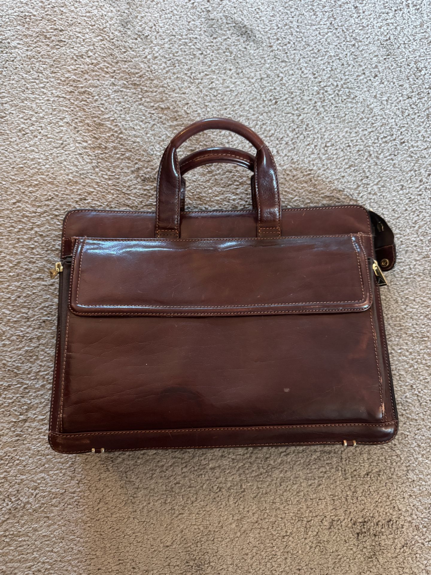 Vintage Vantaggio Italian Leather Briefcase/Bag