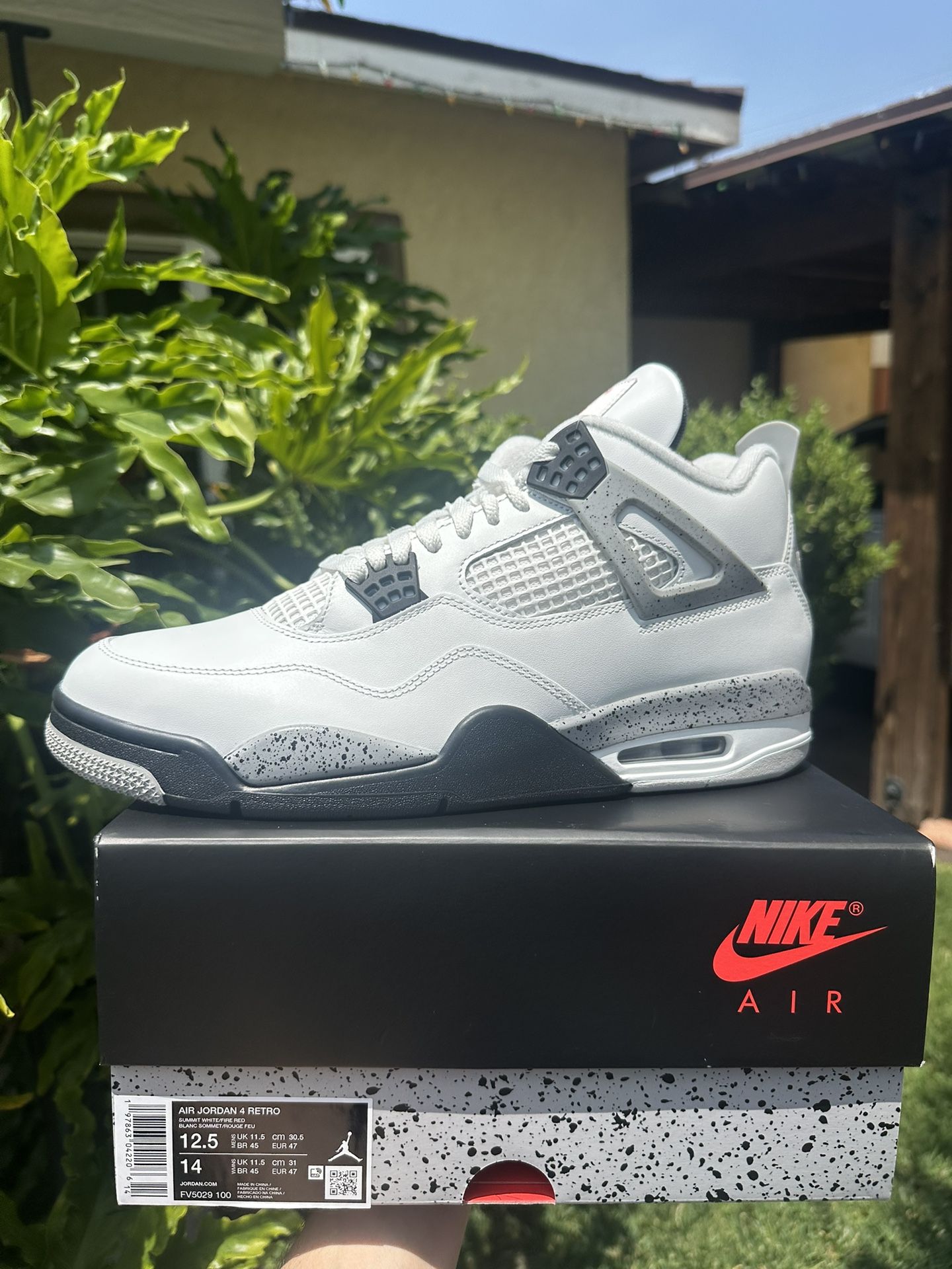 Nike Air Jordan 4 White Cements (12.5)