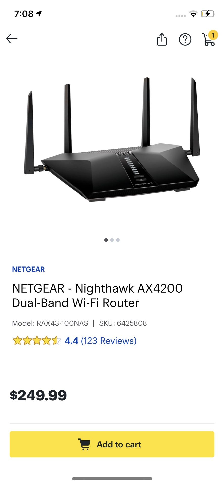 Netgear Nighthawk AX4200 Router