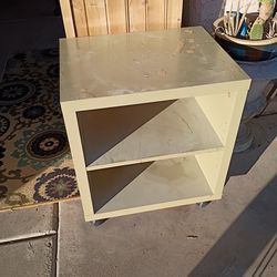 Plastic shelf/cart on wheels