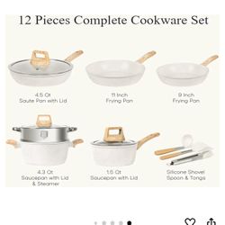 Kitchen Cookware 12 Pcs