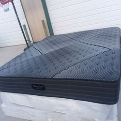 King beautyrest black firm mattress only