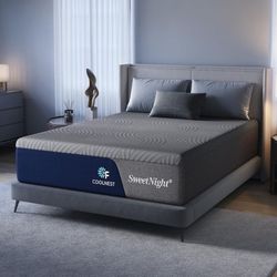 Sweetnight CoolNest 16 inch King Mattress, Cooling King Size Memory Foam Mattress for Cool Night Sleep, 5-Zone Ergo Support for Pressure Relief, Mediu