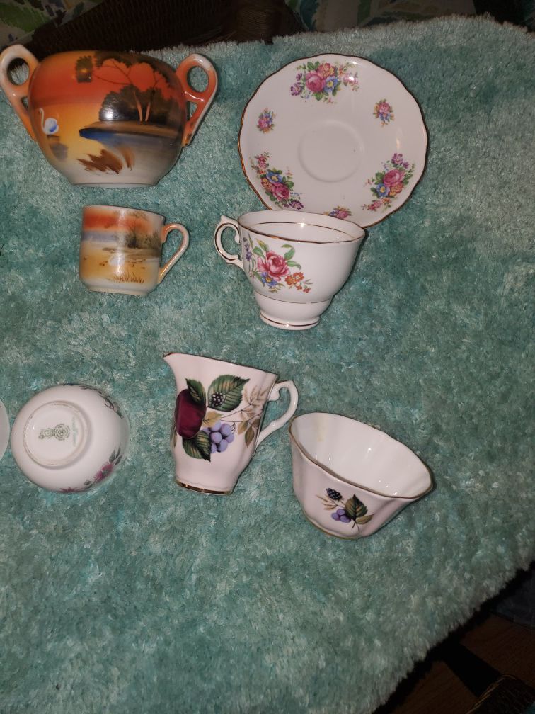 bone china tea cup candy plates etc