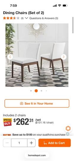 Dining Chairs Set of 2
