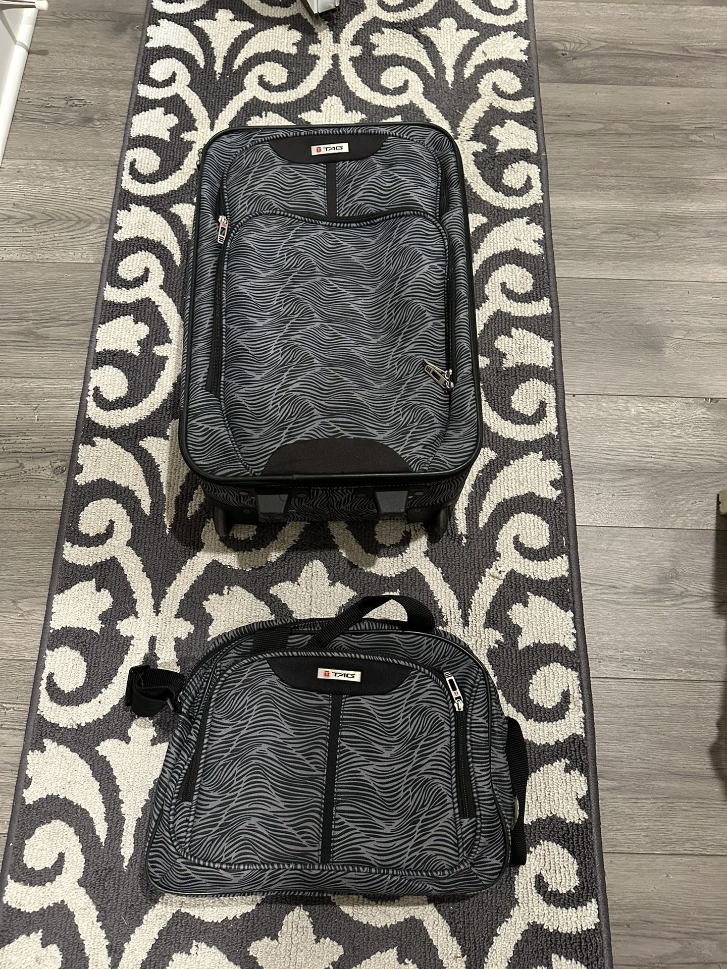 Suitcase With Hand Bag 