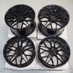 Corvette C8 OPEN BOX Wheel set 20/21 AG M520 Gloss Black - $1980/set