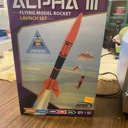 Model Rocket With Engine Supplies 