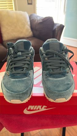 Nike Air Max 90 Teal Suede Sneakers