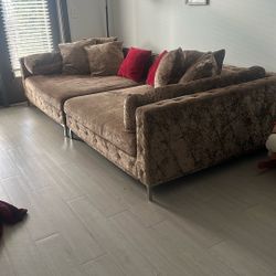 Gold Deep Seat Couch - North Decatur 