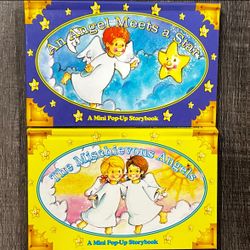 New Set of 2 Children’s Angel Pop-Up Books